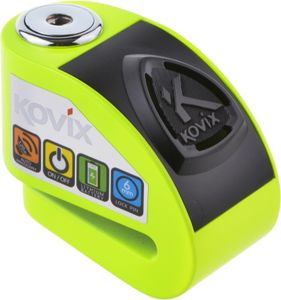 Kovix tarcza hamulcowa z blokadą alarmu KD6 6 mm, neonowa zieleń