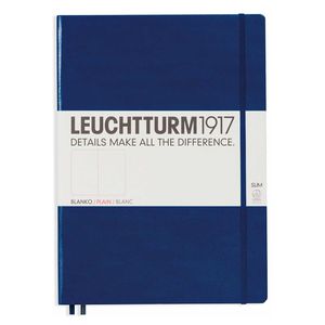 Leuchtturm1917 Notizbuch "L" slim marine blanko