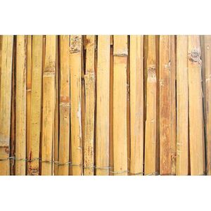 PROREGAL Sichtschutzzaun aus gespaltenem Bambus, Gartenzaun, HxL 2x5m