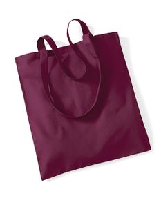 Westford Mill - Bag for Life - Long Handles - Burgundy - 38 x 42 cm