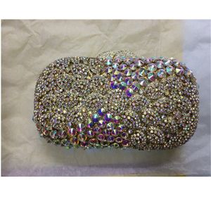 Neueste Kristalldiamant-Ketten-Abendtasche Strass-Abendtaschen-Kupplungen für Frauen-Brauthochzeitsfest