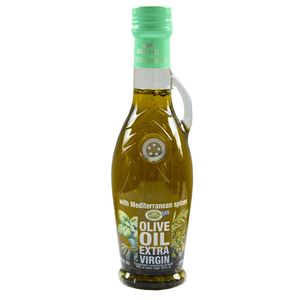 KORVEL Griechisches Natives Olivenöl Extra, 250 ml mit mediterranen Kräutern