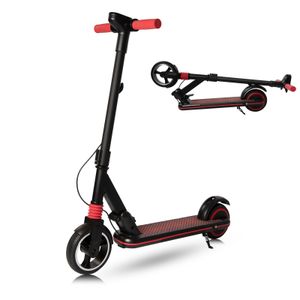 Elektroroller Kinder ab 6-16 Jahren, Schwarz Elektroscooter mit LED-Anzeige, Faltbarer E Scooter, Zwei Bremsarten, 14KM/H, Geschenk Für Kinder Und Jugendliche