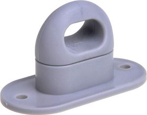 Drehverschluss aus Polyamid, hellgrau, geeignet für Planen mit Ovalösen 42x22 mm  ideal für Lkw- und Anhängerplanen
