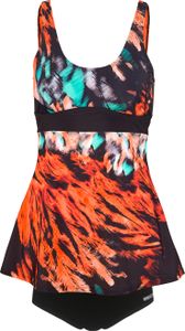 BECO the world of aquasports Tankini Feathers mit Empire Taille und abstraktem Federmotiv schwarz-bunt 46 B BECO the world of aquasports Tankini Feathers mit Empire Taille und abstraktem Federmotiv schwarz-bunt 46 B