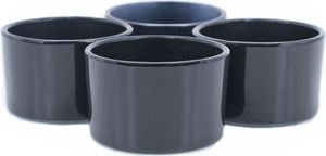 Teelichtgläser klein 51x33mm schwarz 4er Set