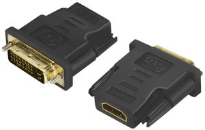 LogiLink HDMI Stecker - DVI-D 24+1 Kupplung Adapter schwarz