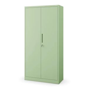 Büroschrank C001 Aktenschrank Lagerschrank Mehrzweckschrank Metallschrank 4 Fachböden Pulverbeschichtung Stahlblech 185 cm x 90 cm x 40 cm, Farbe : Pastellgrün