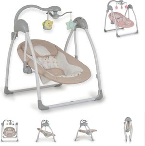 Cangaroo Babywippe elektrisch Jessica Spielbogen Musikfunktion Schaukelfunktion beige