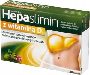 Hepaslimin z witaminą D3, 30 tabletek