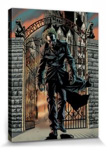 Batman Poster Leinwandbild Auf Keilrahmen - The Joker Released (80 x 60 cm)