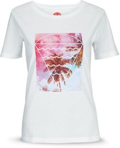 Damen T-Shirt M Weiß mit Hawaii Print 100% Baumwolle Maui and Sons®
