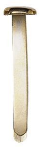 Alco 351 Musterbeutelklammer, 8,5 mm, 25 mm, vermessingt, Dose mit 100 Stück