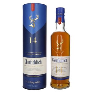 Glenfiddich 14 Jahre Bourbon Barrel Reserve Speyside Single Malt Scotch Whisky, 0,7l, alc. 43 Vol.-%