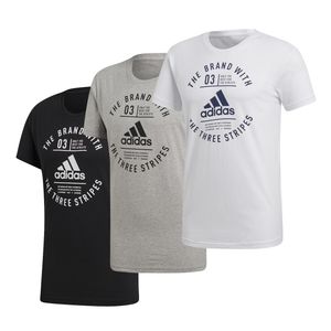 adidas T Shirt Herren 100% Baumwolle, Größe:M, Farbe:Dunkelrot