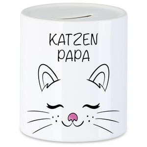 Katzen Papa Spardose Katzen-Papa Geschenk Katzenliebhaber Katzenbesitzer Katzen Kätzchen