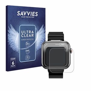 6x Für Vtech Kidizoom Smartwatch MAX Schutzfolie Savvies Displayschutz Display Schutz Folie Klar Transparent