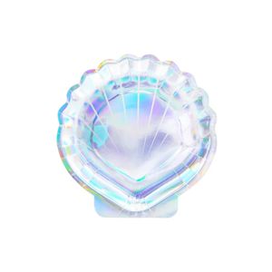 Papierové taniere Mušľa 18,5cm, 6ks Party Deco