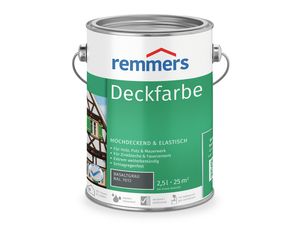 Remmers Deckfarbe basaltgrau (RAL 7012) 2,5 l, Holzlack