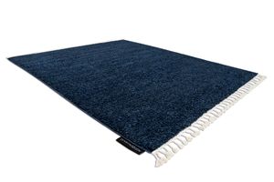 Teppich BERBER 9000 dunkelblau Franse berber marokkanisch shaggy Blau 240x330 cm