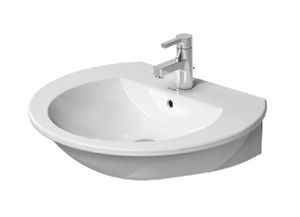 Duravit Waschtisch DARLING NEW mit Überlauf, Hahnlochbank, 1 Hahnloch 650 x 550 mm weiß