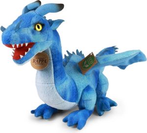 RAPPA Plyšový drak 40 cm modrý ECO-FRIENDLY