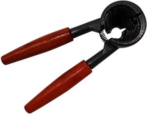 ocona 3in1 Nussknacker Trichterförmiger Nussbaumclip mit Holzgriff für Nüsse, Haselnüsse Pekannüsse, Mandeln, Walnüsse, Paranüsse