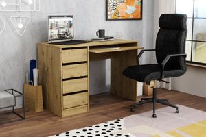 Schreibtisch für Jugendzimmer/Büro GREGORY 110x55 cm  Eiche