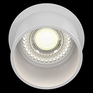 Maytoni Reif Spot Einbauleuchte DL050-01W - Strahler mit Basic Design 1xGU10, Weiß, aus Aluminum, 50 W, IP20 exkl. Leuchtmittel