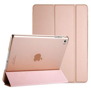 Smart Cover für Apple iPad Air 1 / iPad Air 2 / iPad 5 2017 / iPad 6 2018 9.7 Zoll Schutzhülle Schale-Soft Cover-Etui Silikon Case Hülle Tasche Rose Gold