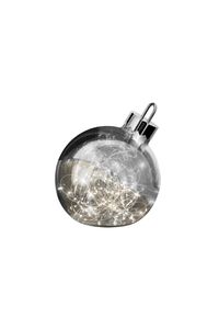 Sompex LED Dekoleuchte Ornament Große Weihnachtskugel mit Beleuchtung smoke 20 cm
