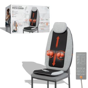 Sharper Image Shiatsu Sitzauflage für Schulter, Rücken & Oberschenkel mit Wärmefunktion 1216008531