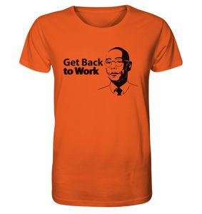 Gus - Get back To Work - Organic Shirt Männer – Bright Orange / XS