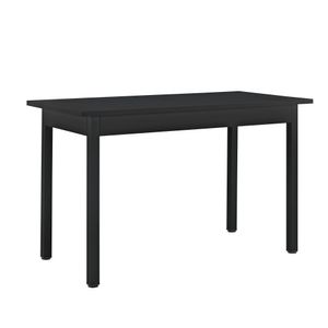 [en.casa] Moderner Esstisch für 4 Stühle schwarz (120x60cm) Esszimmertisch Küchentisch