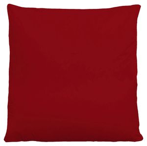 Kissenbezug - Rot - Baumwolle - 80 x 80 cm - mit Reißverschluss