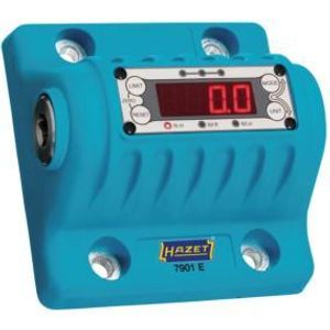 HAZET 7901E Tester momentu obrotowego ∙ elektroniczny ∙ 10 - 350 Nm ∙ Moment dokręcania min-max: 10 - 350 Nm ∙ Wydrążony kwadrat 1/2 cala (12,5 mm) ∙ 138 mm x 110 mm x 117 mm
