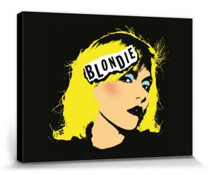 Blondie Poster Leinwandbild Auf Keilrahmen - One Way Or Another, Punk (60 x 80 cm)