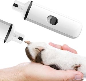 Krallenschleifer für Hunde, Superleise Hundekrallen Nagelknipser, USB-Aufladung Elektrischer Haustiere Krallenschleifer, schmerzlose Pfotenpflege Nagelschleifer für Hunde & Katzen -Schwarz