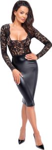 Noir Handmade Midikleid F295 halblanges Etuikleid Kleid mit Spitze Spitzenkleid Abendkleid Partykleid, schwarz, Gr. 3XL=44 Noir Handmade Midikleid F295 halblanges Etuikleid Kleid mit Spitze Spitzenkleid Abendkleid Partykleid, schwarz, Gr. 3XL=44