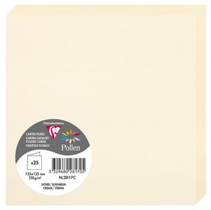 Pollen by Clairefontaine Doppelkarte 135 mm elfenbein 25 Karten Pollen by Clairefontaine Doppelkarte 135 mm elfenbein 25 Karten