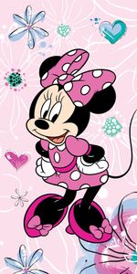 Disney Minnie Mouse Pink Duschtuch Strandtuch Badetuch  70 x 140 cm