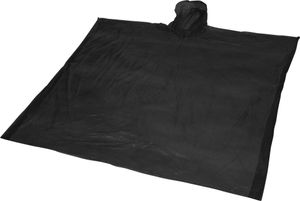 Bullet Uni Regen-Poncho Ziva, wegwerfbar, mit Beutel PF211 (90 x 120cm) (Schwarz)