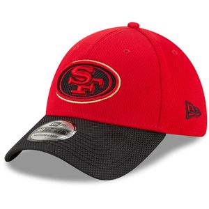 New Era - NFL San Francisco 49ers 2021 Sideline Road 39Thirty Stretch Cap - Rot : Rot S-M Farbe: Rot Größe: S-M