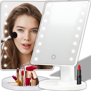 Kozmetické zrkadlo Make-up zrkadlo s LED svetlom Stolové zrkadlo Osvetlené make-up kozmetické zrkadlo s osvetlením Make-up zrkadlo Hollywood Retoo