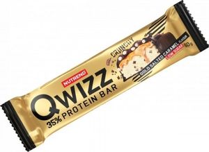 Nutrend Qwizz Protein Bar 60 g Schokoladen-Brownie / Riegel & Fit Food / Knuspriger Proteinriegel mit wenig Zucker