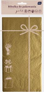 Geschenkpapier 50x70cm 5 Blatt gold