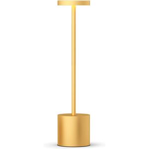 LED Nachtlichter Akku Tischlampe Kabellos, 1800 mAh Batterie mit 3 Beleuchtungsmodi Dimmbar Tischlampe , LED Tischleuchte Nachttischlampe Gold