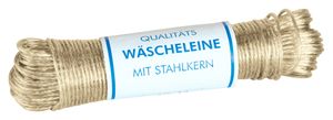 homiez Wäscheleine mit Vollstahleinlage, Stärke 3,5 mm Länge: 50 m ummantelt