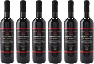 Mavrodaphne aus Patras P.D.O. 6x 0,75l Loukatos Likörwein rot | 15% Vol. | + 20ml Jassas Olivenöl