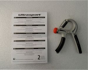 Ultrasport Fingerhantel - 9-fach verstellbar, grau, 10-40 kg, 331100000040